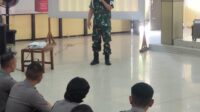 Kasi Idik Pomdam XII Tanjung Pura Silahturahmi ke Dit Samapta Polda Kalbar Perkuat Solidaritas TNI- Polri