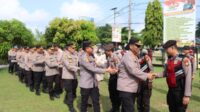 Gelar Halal Bihalal, AKBP Didik Priyo Sambodo SIK Ajak PJU dan Personil Polres Kampar Saling Memaafkan