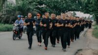 Dansatbrimob Polda Kalbar Pimpin Langsung Pelaksanaan Olahraga Pagi