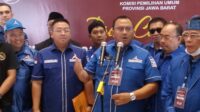 Ratusan Kader Partai Demokrat Kabupaten Bandung dan Kabupaten Bandung Barat, Datangi Kantor KPU Provinsi Jawa Barat