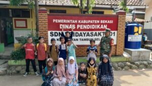 Babinsa Koramil 01 Tambun Gelar Sosialisasi Kantin Sehat