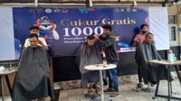 Kementerian Badan Pertanahan Nasional Gelar Cukur Rambut Gratis Se-Indonesia