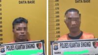 Ungkap Kasus Penyalahgunaan Narkoba Jenis Sabu, Tim Mata Elang Satresnarkoba Polres Kuansing Ringkus 2 Orang Pelaku