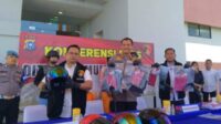 Polda Riau Gelar Press Release Pengungkapan Tindak Pidana Pencurian Dengan Kekerasan di 119 TKP