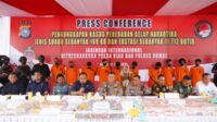 Direktorat Reserse Narkoba Polda Riau Bersama Polres Dumai Amankan 168,89 Kilogram Sabu dan 11.712 Butir Ekstasi