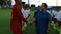 Prabowo Tengok Persib U-17 yang Dikirimnya Pendidikan di Aspire Academy Qatar