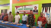 Melalui Rapat Minggon Desa Mangunjaya Babinsa Koramil 01 Tambun Jalin Silaturahmi
