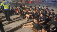 Polresta Pekanbaru Amankan 29 Sepeda Motor Saat Blue Light Patrol