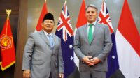 Prabowo Empat Mata Dengan Wakil PM/Menhan Australia, Bicarakan Kerja Sama Pertahanan