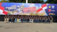 Polda Metro Jaya Sambut HUT Bhayangkara ke-77 Gelar Lomba Ketangkasan Bermotor