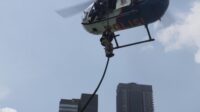 Dansat Brimob Polda Metro Jaya Pantau Latihan Mobilitas Udara