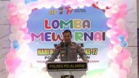 Keceriaan Lomba Mewarnai Dalam Rangka Memeriahkan Hari Bhayangkara ke -77 di Polres Pelalawan