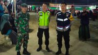 TNI Polri Amankan Jalannya Laga Final Pertandingan Bola Volly Di Tirtomoyo