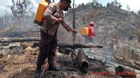 Polsek Kampar Kiri Gerak Cepat Lakukan Pemadaman dan Pendinginan Kebakaran Lahan