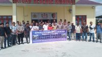 Puluhan Masa ASWRP Geruduk Polres Palas, Minta Tangkap Pelaku Kekerasan Terhadap Wartawan