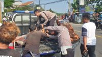 Pihak Kepolisan Polsek Ciampea Polres Bogor Gelar Olah TKP Laka Lantas Yang Akibatkan Dua Orang Meninggal Dunia