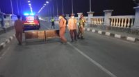 Koramil 11 Pebayuran Bersama Pihak Kepolisian Berikan Rasa Aman Malam Lebaran Idul Adha