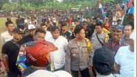 POLSEK TANJUNGSARI BERGERAK CEPAT HENTIKAN TURNAMEN SEPAK BOLA YANG MENGGANGGU KAMTIBMAS DENGAN MENIMBULKAN KERIBUTAN
