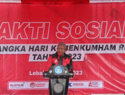 HUT Kemenkumham, Lapas Kelas IIA Berpartisipasi Dalam Giat Baksos