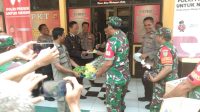 Kedatangan Camat dan Danramil Rumpin ke Mapolsek Rumpin Dalam Rangka Mengucapkan Selamat HUT Bhayangkara ke 77