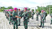 Komandan Pasmar 3 Terima Personel Satgasmar Pam Puter XXVI