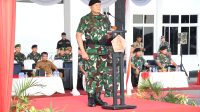 Pangdam I/BB Dampingi Panglima TNI Berangkatkan Satgas Pamtas Statis RI-PNG Yonif 122/TS dan Yonif RK 111/KB
