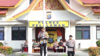 Kapolres Pelalawan Pimpin Apel Gelar Pasukan Operasi Patuh Lancang Kuning 2023