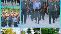 Danrem 181/PVT Dampingi Pangdam XVIII/Kasuari Melaksanakan Olahraga Bersama Seluruh Prajurit Yonif RK 762/VYS