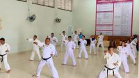 Kalapas Binjai Kanwil Kumham Sumut Theo Adrianus Latihan Bela Diri TAKO Bersama Jajaran