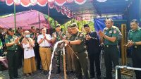 Dandim 0728/Wonogiri Resmikan Fasilitas Air Bersih Program TNI-AD Dan Pencanangan Penurunan Stunting Di Pracimantoro