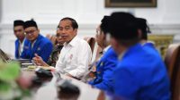 Presiden Jokowi Terima PB PMII di Istana Merdeka