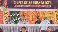 Kadiv Administrasi Saksikan Final Badminton Hari Kemenkumham RI ke 78, Lapas Banda Aceh Raih Juara Pertama