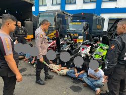 Polres Bogor Berhasil Amankan 7 Orang Anggota Gangster di Wilayah Cibinong Bogor