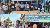 KEPALA LAPAS NARKOTIKA RUMBAI IKUTI PEMUSNAHAN BARANG BUKTI NARKOTIKA DI BNNP RIAU