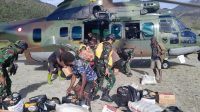 Sebanyak 10.305 kg Bansos dalam Rangka Gagal Panen di Kab. Puncak Papua Sudah Terdistribusi