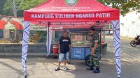 Sukseskan UMKM, Bati Wanwil Koramil 04/Jebres Laksanakan Patroli Dengan Cara Sambang Pedagang Kaki Lima