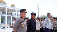 Siapkan Pengamanan Event Bakar Tongkang Tahun 2023, Polres Rohil Gelar Apel Pasukan Bersama Tim Gabungan