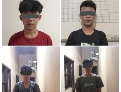 Polsek Ciomas Amankan 4 Pelaku Tawuran Yang Akibatkan Korbannya Alami Luka Bacok Yang Sempat Viral di Medsos