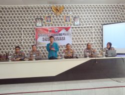 Antisipasi Kenakalan Remaja dan Balap Liar, Satbinmas dan Satlantas Polres Kampar Sosialisasi ke SMK N 1