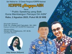 Aiman Witjaksono Berbagi Ilmu Public Speaking kepada Anggota KORPRI