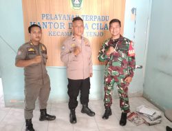 Sinergitas TNI-POLRI Wilayah Hukum Polsek Tenjo Sambang dan Monitoring Wilayah Wujud Kemitraan
