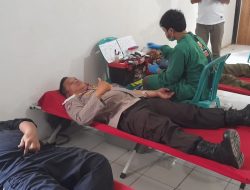 Bhabinkamtibmas Wilayah Hukum Polsek Ciampea Turut Serta Giat Donor Darah Dalam Rangka HUT RI ke-78