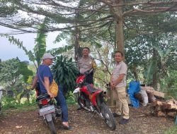 Kegiatan Bhabinkamtibmas Wilayah Hukum Polsek Cijeruk Berikan Himbauan Kamtibmas