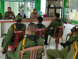Laksanakan Pembinaan dan Dialogis Terkait Pengamanan Disampaikan Bhabinkamtibmas, Bhabinsa San Abi Pol PP Kepada Satuan Linmas Wilayah Hukum Polsek Cileungsi