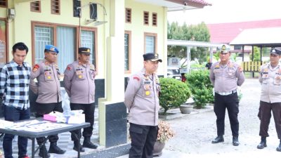 Tegas Berantas Narkoba, Kapolres Siak AKBP Asep Sujarwadi Mendadak Lakukan Test Urin Personil