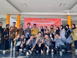 Mahasiswa KKN Kelompok 13 Umri 2023 Bersama BNN Kota Pekanbaru Berikan Edukasi Narkoba ke Siswa MTsN 3 Pekanbaru