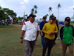 Turnamen Bola Kaki Antar Gampong Dimulai Ketua APDESI Aceh Timur Berikan Kata-Kata Sambutan