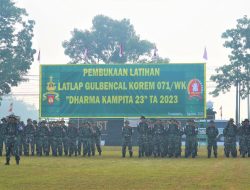 Optimalkan Latposko-I, Korem Wijayakusuma Lakukan Gladi Lapang Latihan Penanggulangan Bencana Alam di Wilayah