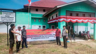 Ops Bina Waspada LK 2023, Polsek Bangko Sambangi Kepenghuluan Pedamaran