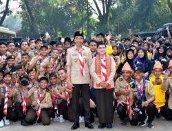 Presiden Jokowi dan Ibu Iriana Tinjau Raimuna Nasional XII